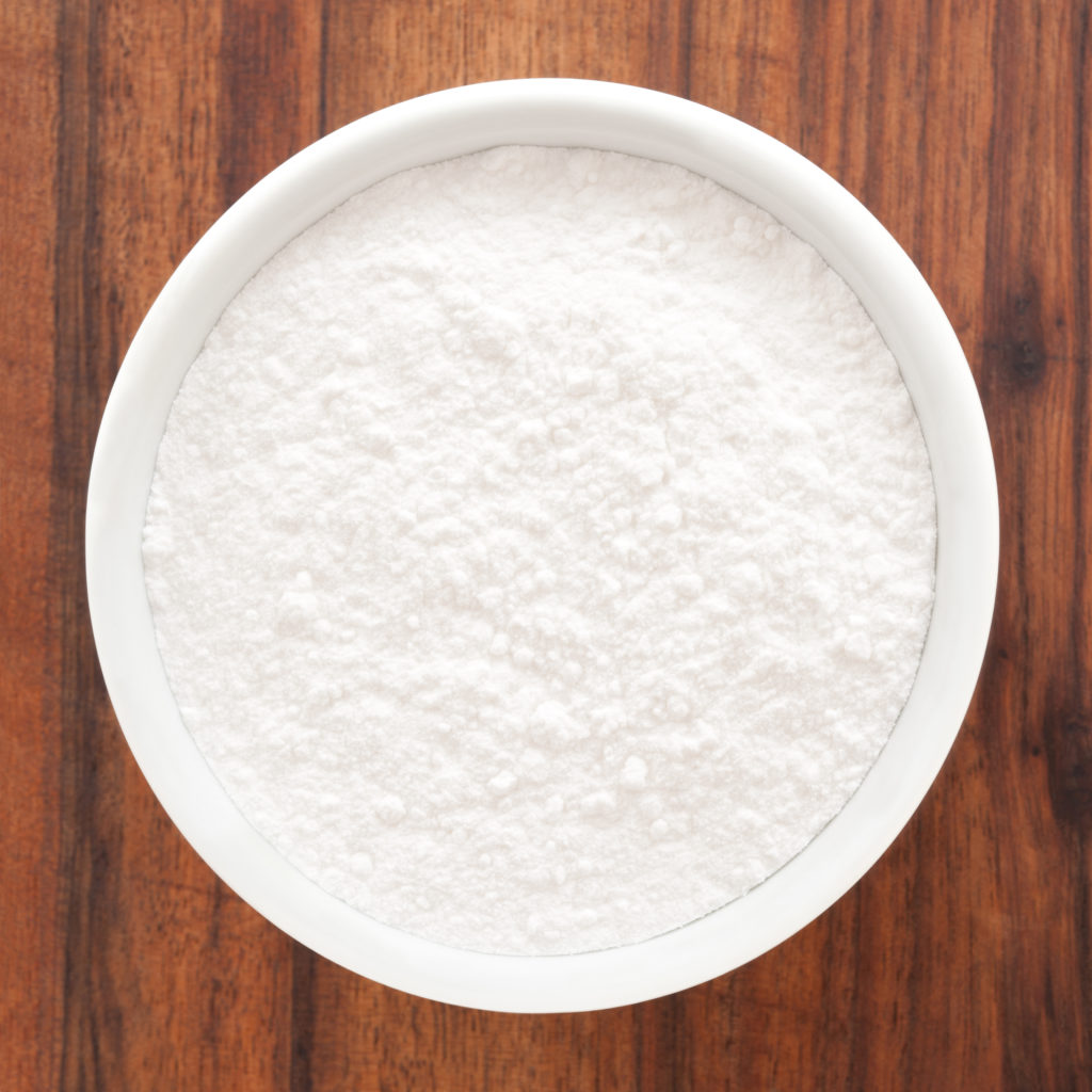 titanium dioxide powder in bowl